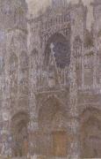 Rouen Cathedral in Overcast Weather Claude Monet